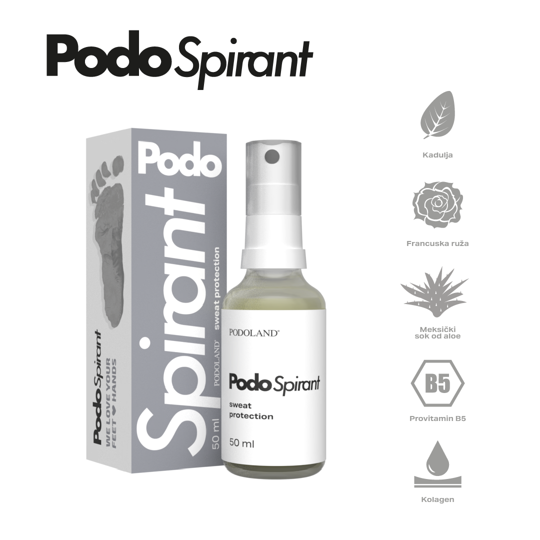 PODOSPIRANT – Sprej za zaštitu od znojenja i osvježenje stopala - 50 ml